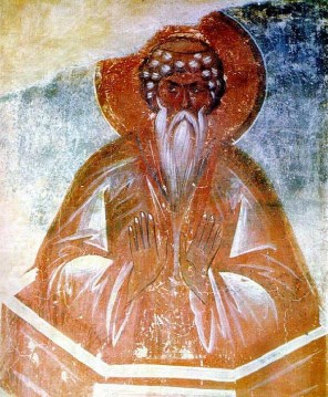 성 다니엘 주행자_by Theophanes the Greek_scanned from Alexandrov V. N. History of Russian Art_in the Veliky Novgorod in Russia.jpg